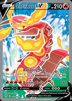 2020 Darkness Ablaze Centiskorch V #179 card
