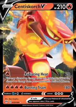 2020 Darkness Ablaze Centiskorch V #33 card