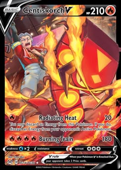 Lost Origin Trainer Gallery Centiskorch V #TG14 card