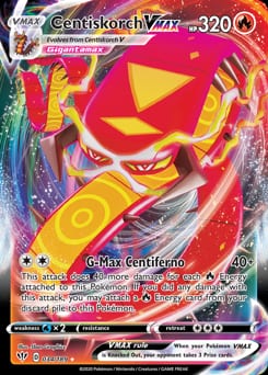 2020 Darkness Ablaze Centiskorch VMAX #34 card