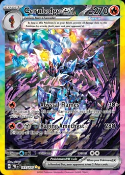 2025 Prismatic Evolutions Ceruledge ex #147 card