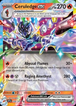 Surging Sparks Ceruledge ex #36 card