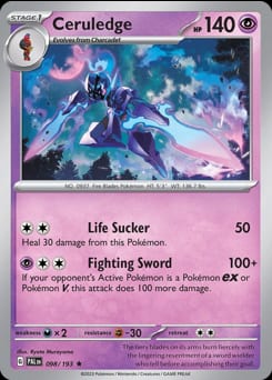 Paldea Evolved Ceruledge #98 card