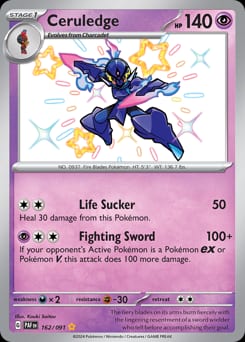 Paldean Fates Ceruledge #162 card