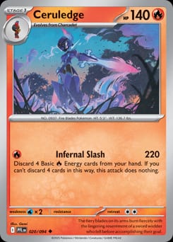 Phantasmal Flames Ceruledge #20 card