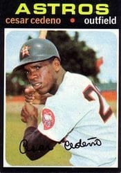 1971 Topps Base Set Cesar Cedeno #237 card