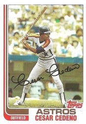 1982 Topps Base Set Cesar Cedeno #640 card