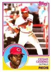 1983 Topps Base Set Cesar Cedeno #475 card