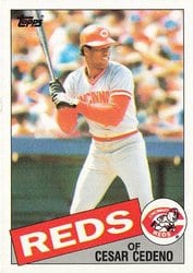 1985 Topps Base Set Cesar Cedeno #54 card