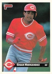 1993 Donruss Base Set Cesar Hernandez #558 card