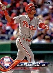 2018 Topps Base Set Cesar Hernandez #26 card