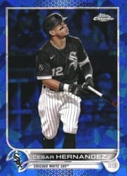 2022 Topps Chrome Sapphire Edition Base Set Cesar Hernandez #28 card
