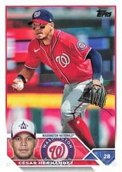 2023 Topps Base Set Cesar Hernandez #244 card