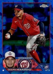 2023 Topps Chrome Sapphire Edition Base Set César Hernández #244 card
