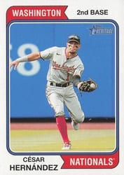 2023 Topps Heritage Base Set César Hernández #45 card