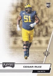 2020 Panini Playoff Base Set Cesar Ruiz #284 card