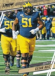 2020 Panini Prestige Base Set Cesar Ruiz #268 card