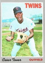 1970 Topps Base Set Cesar Tovar #25 card