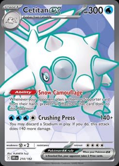 Destined Rivals Cetitan ex #210 card