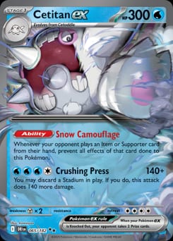 Destined Rivals Cetitan ex #65 card