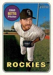 2018 Topps Heritage Base Set Chad Bettis #486 card