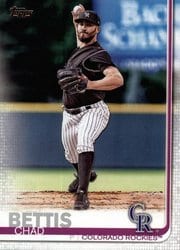 2019 Topps Base Set Chad Bettis #74 card