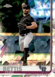 2019 Topps Chrome Sapphire Edition Base Set Chad Bettis #74 card