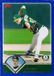 2003 Topps Base Set Chad Bradford #29 card