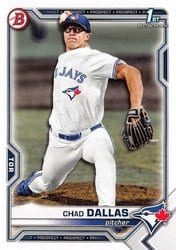 2021 Bowman Draft Base Set Chad Dallas #BD-23 card