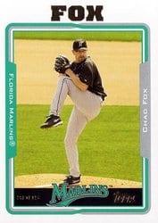 2005 Topps Base Set Chad Fox #55 card