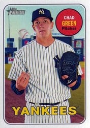 2018 Topps Heritage Base Set Chad Green #316 card