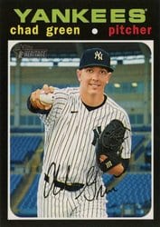 2020 Topps Heritage Base Set Chad Green #552 card
