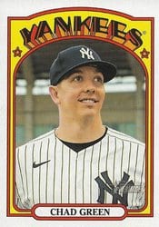 2021 Topps Heritage Base Set Chad Green #446 card