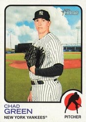 2022 Topps Heritage Base Set Chad Green #492 card