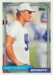 1992 Topps Base Set Chad Hennings #714 card