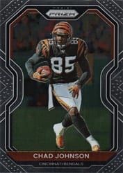 2020 Panini Prizm Base Set Chad Johnson #54 card