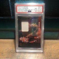 2021 Panini Illusions Immortalized Jersey Autographs Chad Johnson #IJ-CJ card