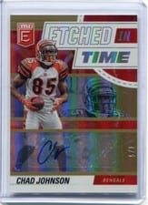 2022 Donruss Elite Etched in Time Signatures Chad Johnson #ET-CJ card