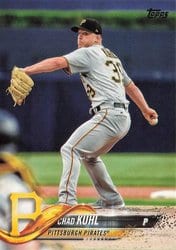 2018 Topps Base Set Chad Kuhl #187 card