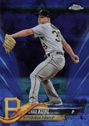 2018 Topps Chrome Sapphire Edition Base Set Chad Kuhl #187 card