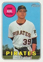 2018 Topps Heritage Base Set Chad Kuhl #410 card