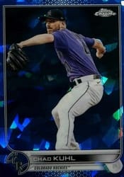 2022 Topps Chrome Update Sapphire Edition Base Set Chad Kuhl #US71 card