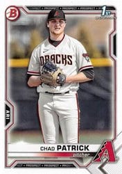 2021 Bowman Draft Base Set Chad Patrick #BD-51 card