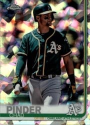 2019 Topps Chrome Sapphire Edition Base Set Chad Pinder #524 card