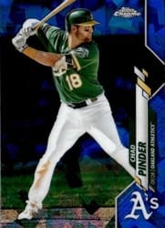 2020 Topps Chrome Sapphire Edition Base Set Chad Pinder #560 card