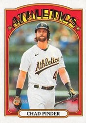 2021 Topps Heritage Base Set Chad Pinder #516 card