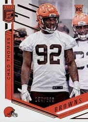 2018 Donruss Elite Base Set Chad Thomas #134 card