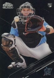 2020 Topps Chrome Black Base Set Chad Wallach #39 card