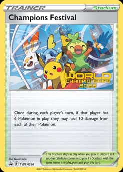 2019 SWSH Black Star Promos Champions Festival #SWSH296 card