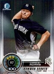 2018 Bowman Scouts Top 100 Chance Adams #BTP-67 card